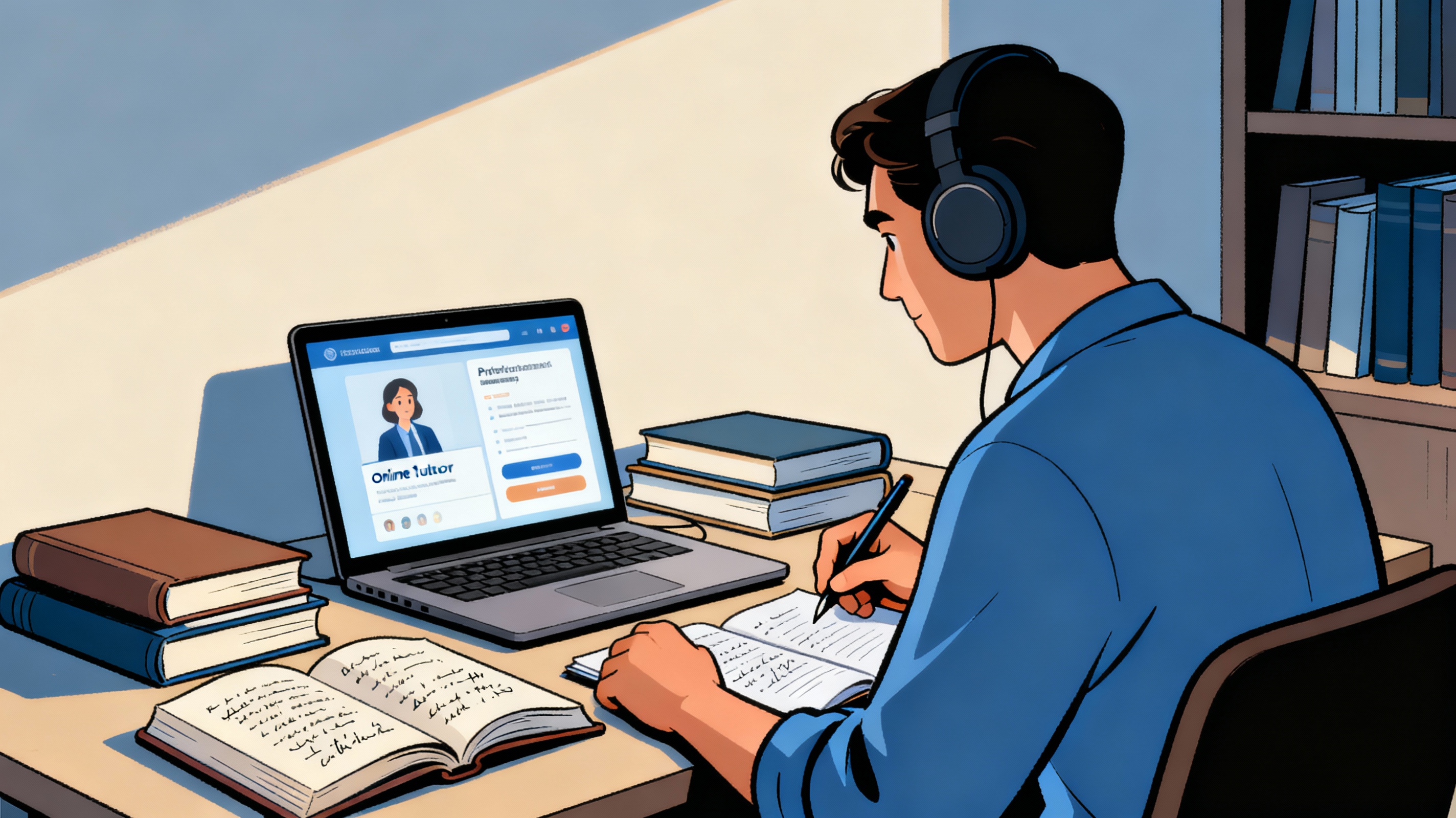 Tutoring Session Illustration